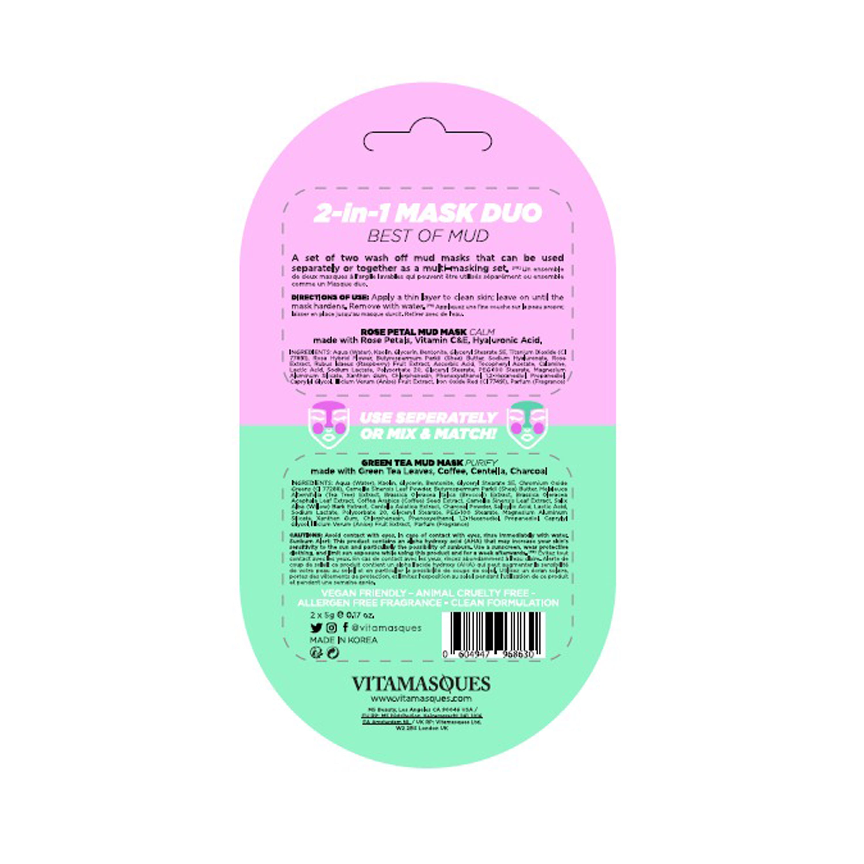 Rose Green Tea Mud Mask Duo