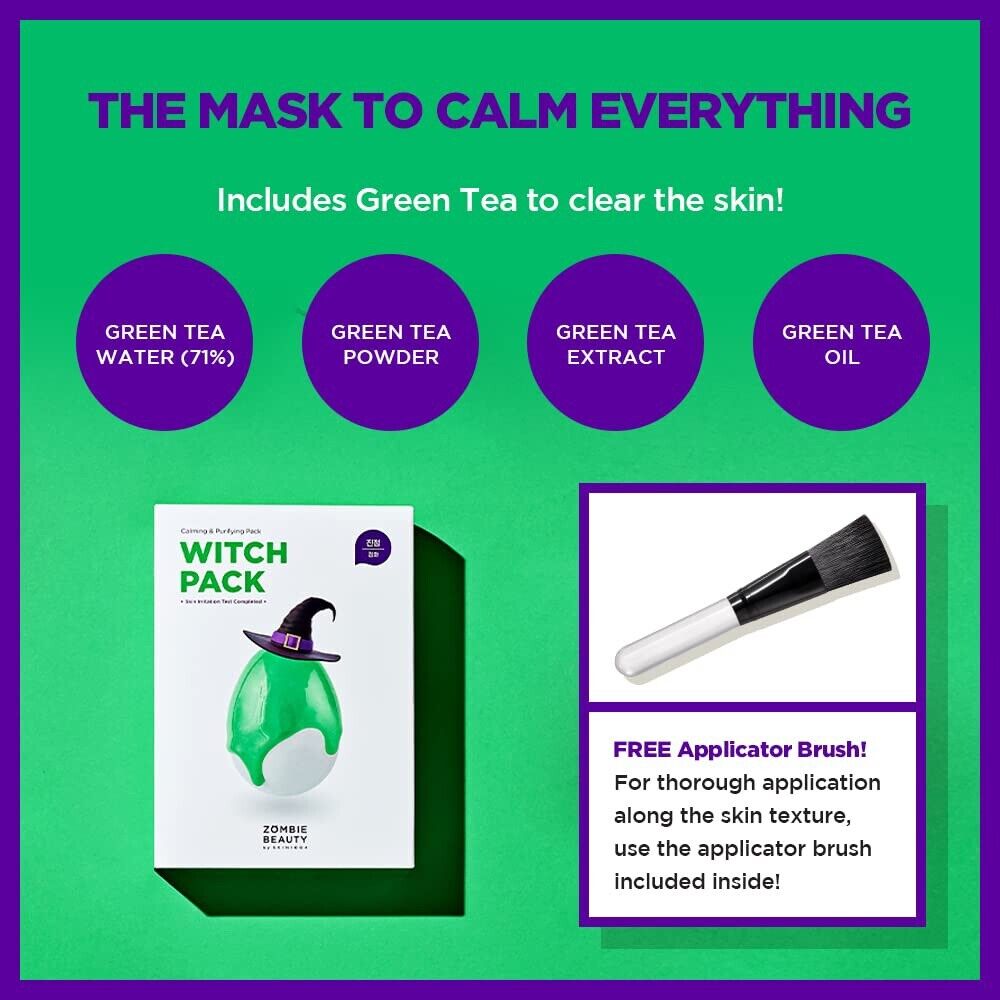 Green Tea Mud Pack for Pore Care