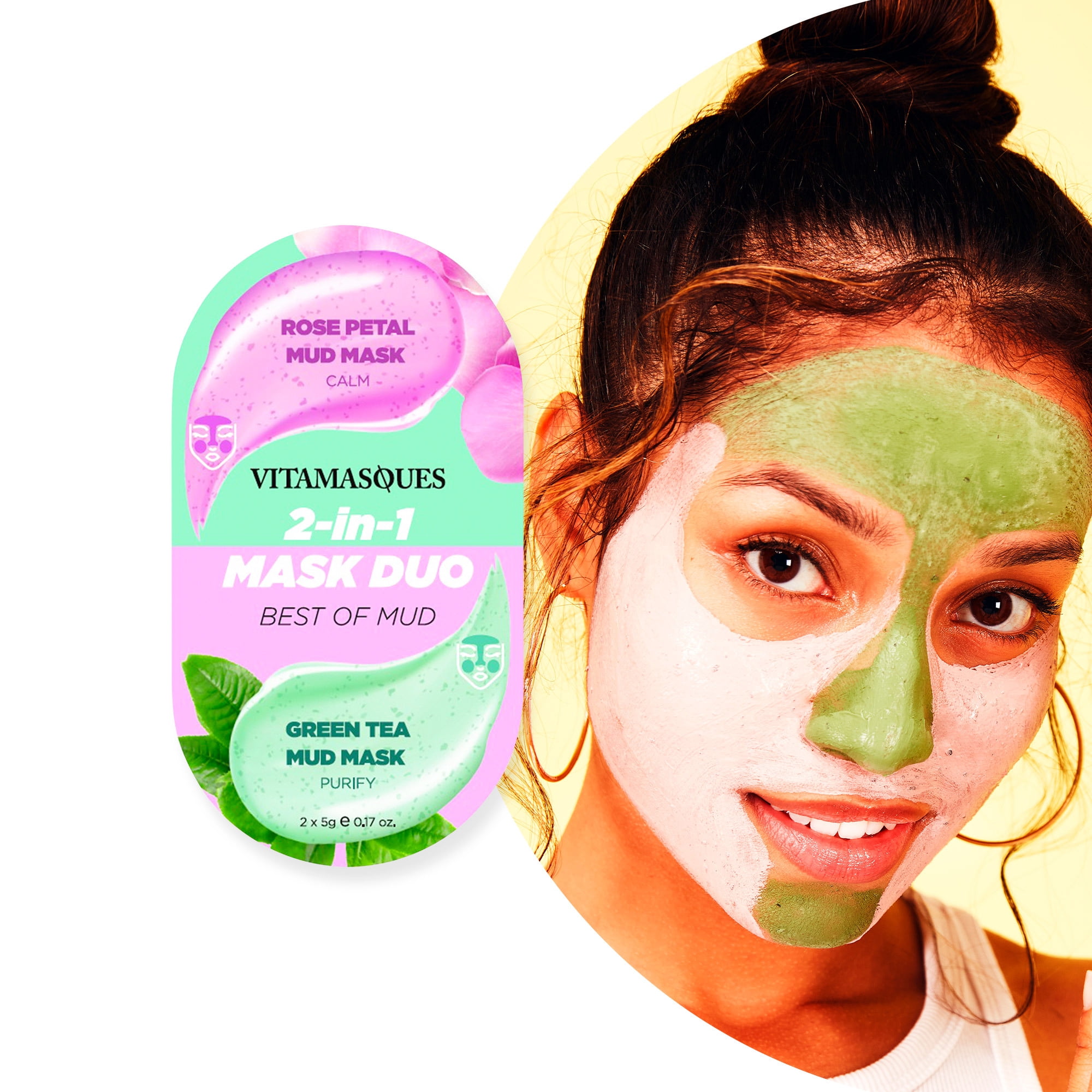 Rose Green Tea Mud Mask Duo