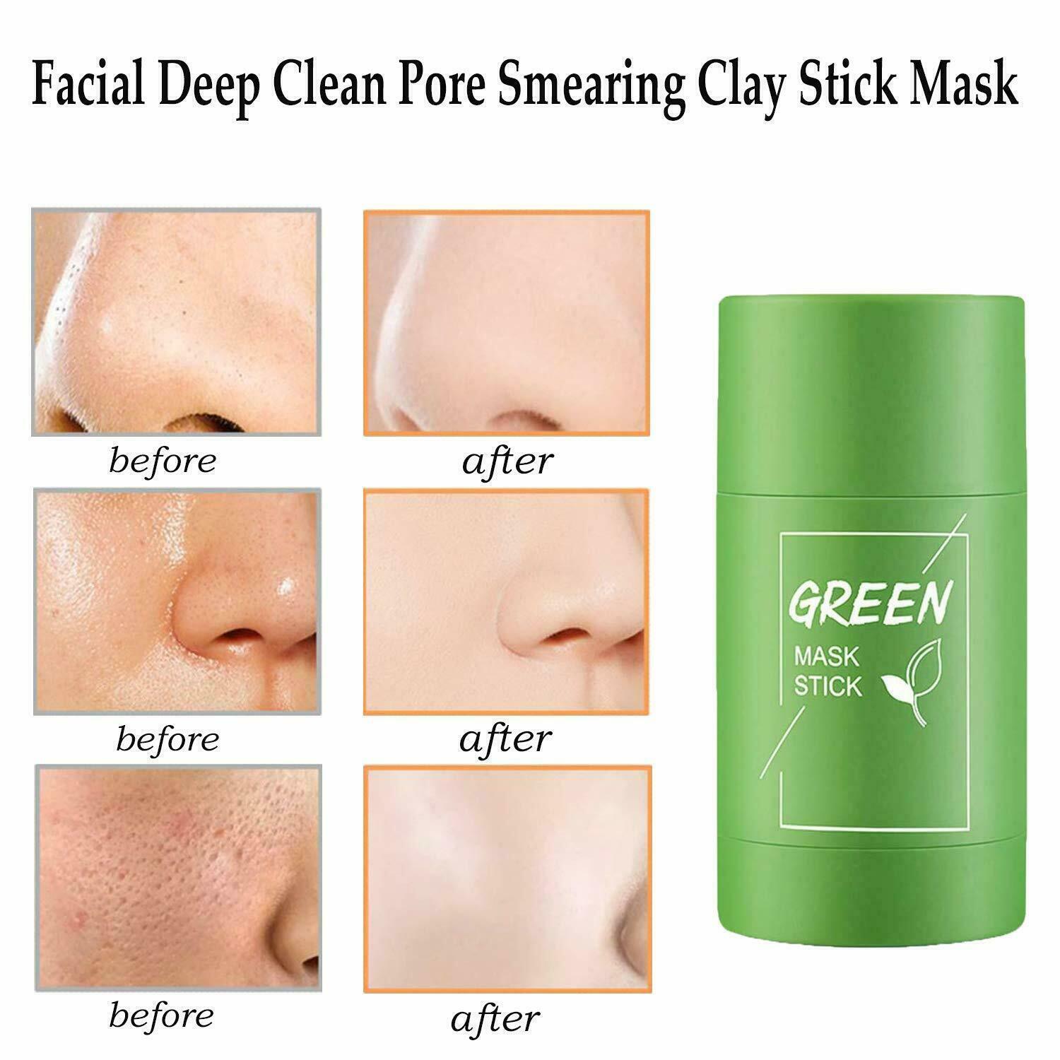 Green Tea Clay Mask Stick for Deep Cleansing