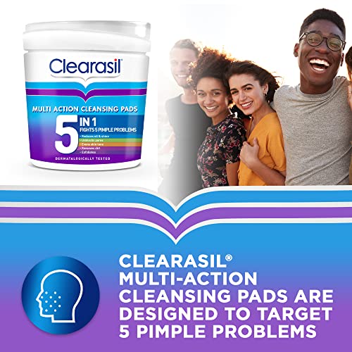 Clearasil 5-in-1 Ultra Cleansing Pads - Pack of 65