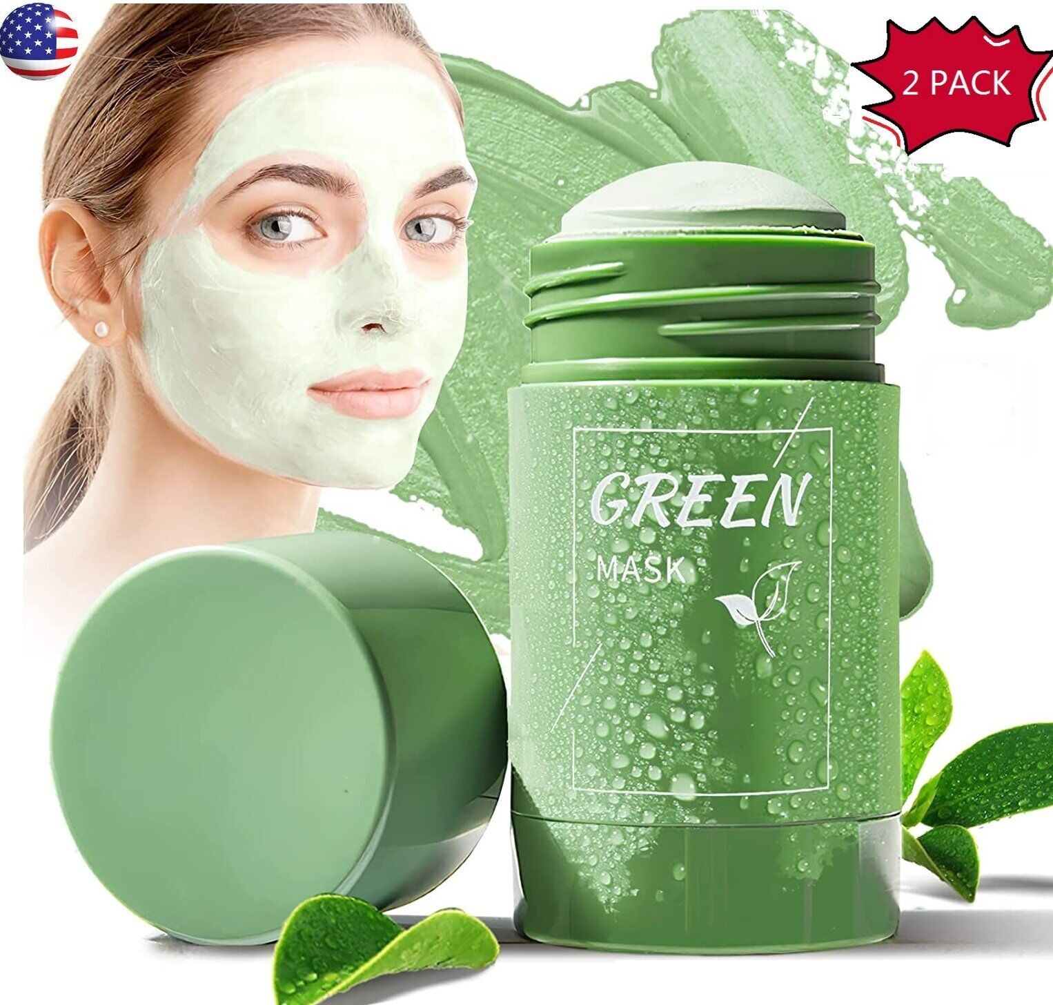 Green Tea Clay Stick Mask for Deep Cleaning