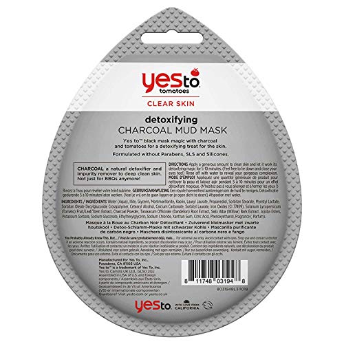 Charcoal Tomato Mud Mask for Acne