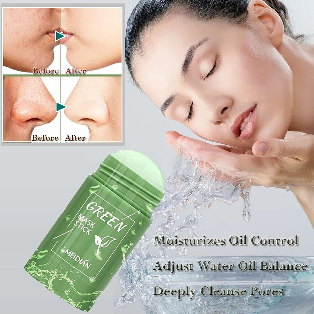 Green Tea/Eggplant Clay Stick Mask - Deep Cleansing