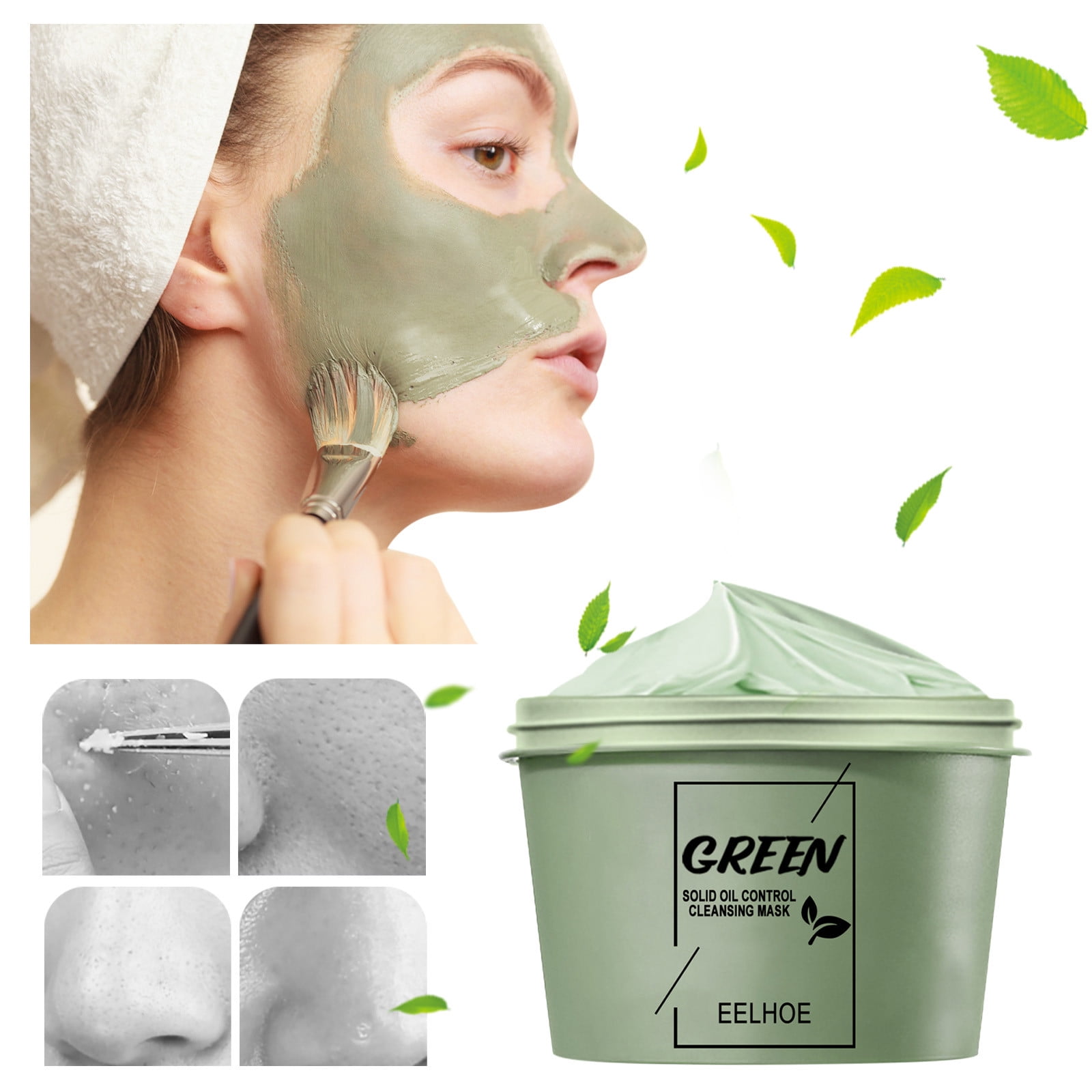 Green Tea Mud Mask for Acne Control
