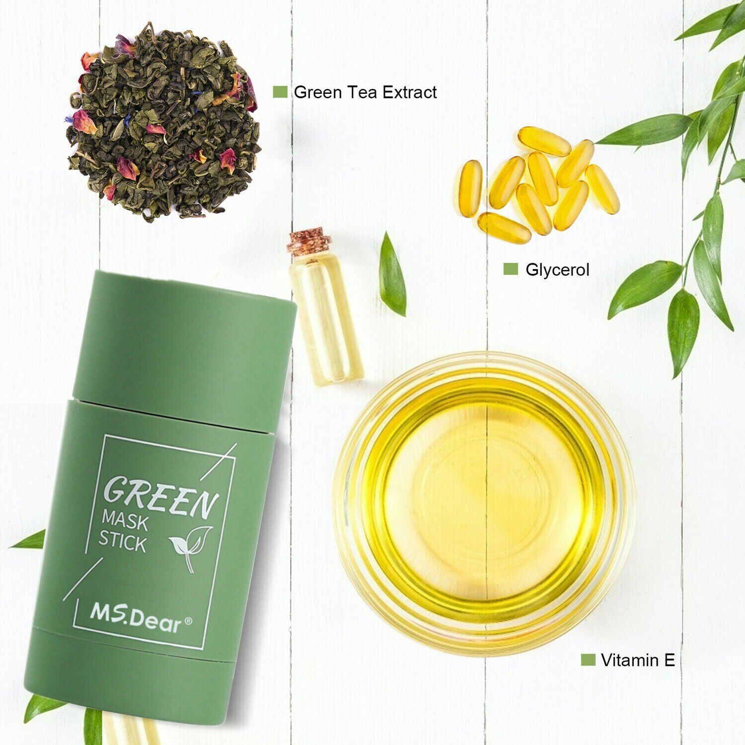 Green Tea Clay Stick Mask for Deep Cleaning