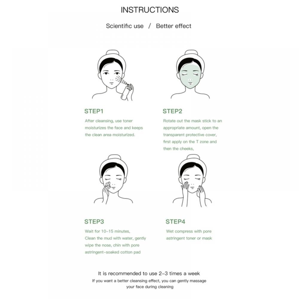 Green Tea Mud Mask for Skin Care