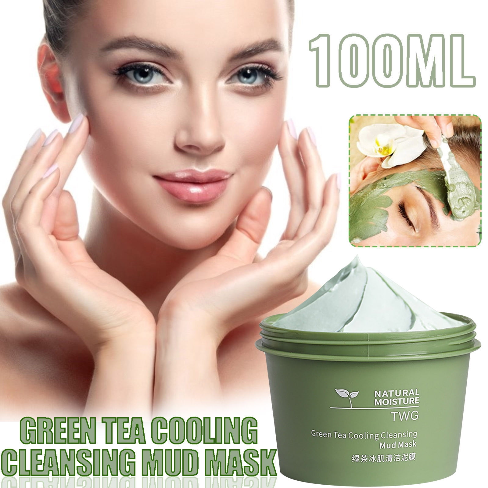 Green Tea Mud Mask - Moisturizing, Cleansing, Hydrating