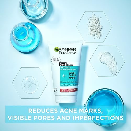 Garnier 3in1 Clay Mask for Oily Skin