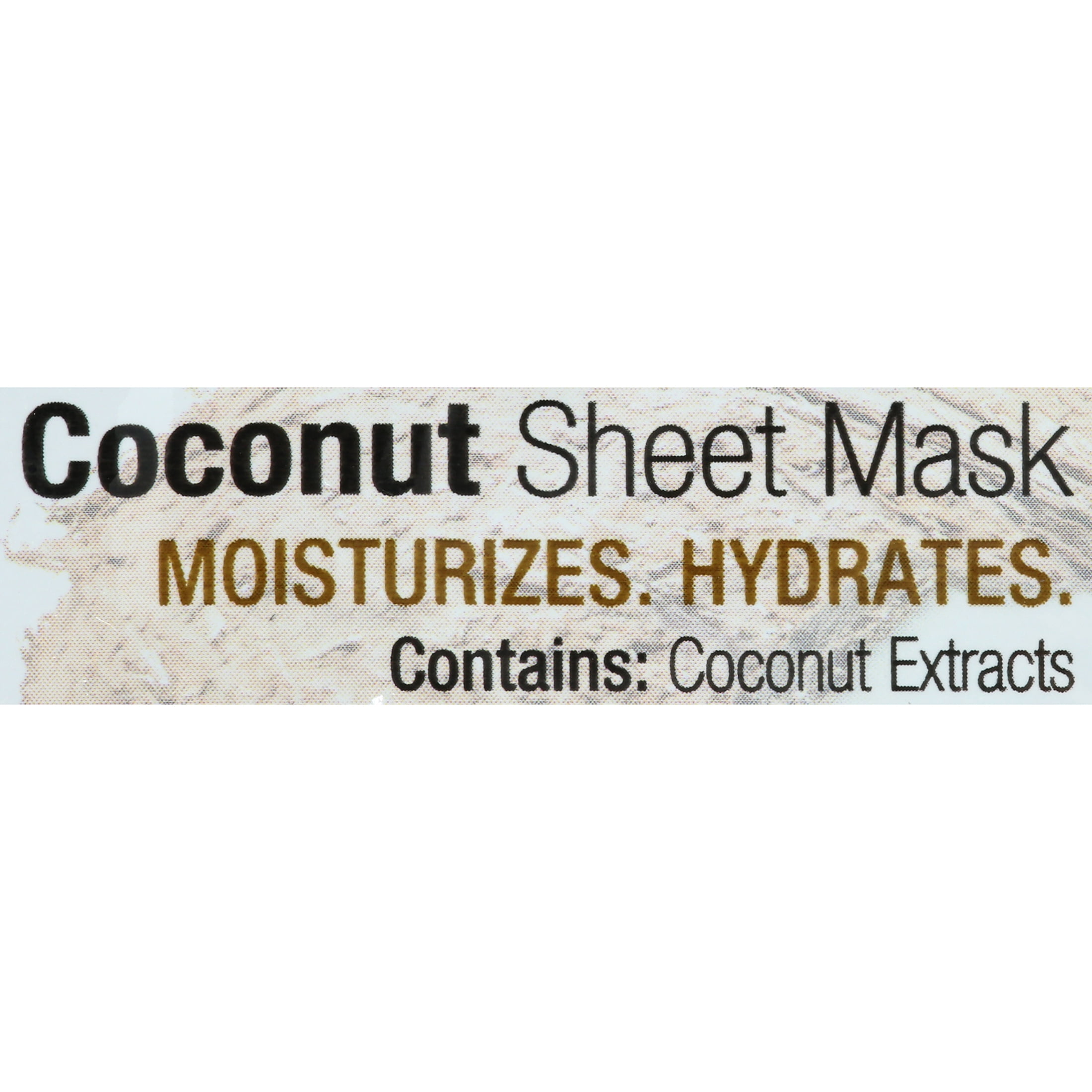 Coconut Sheet Mask - Natural & Vegan
