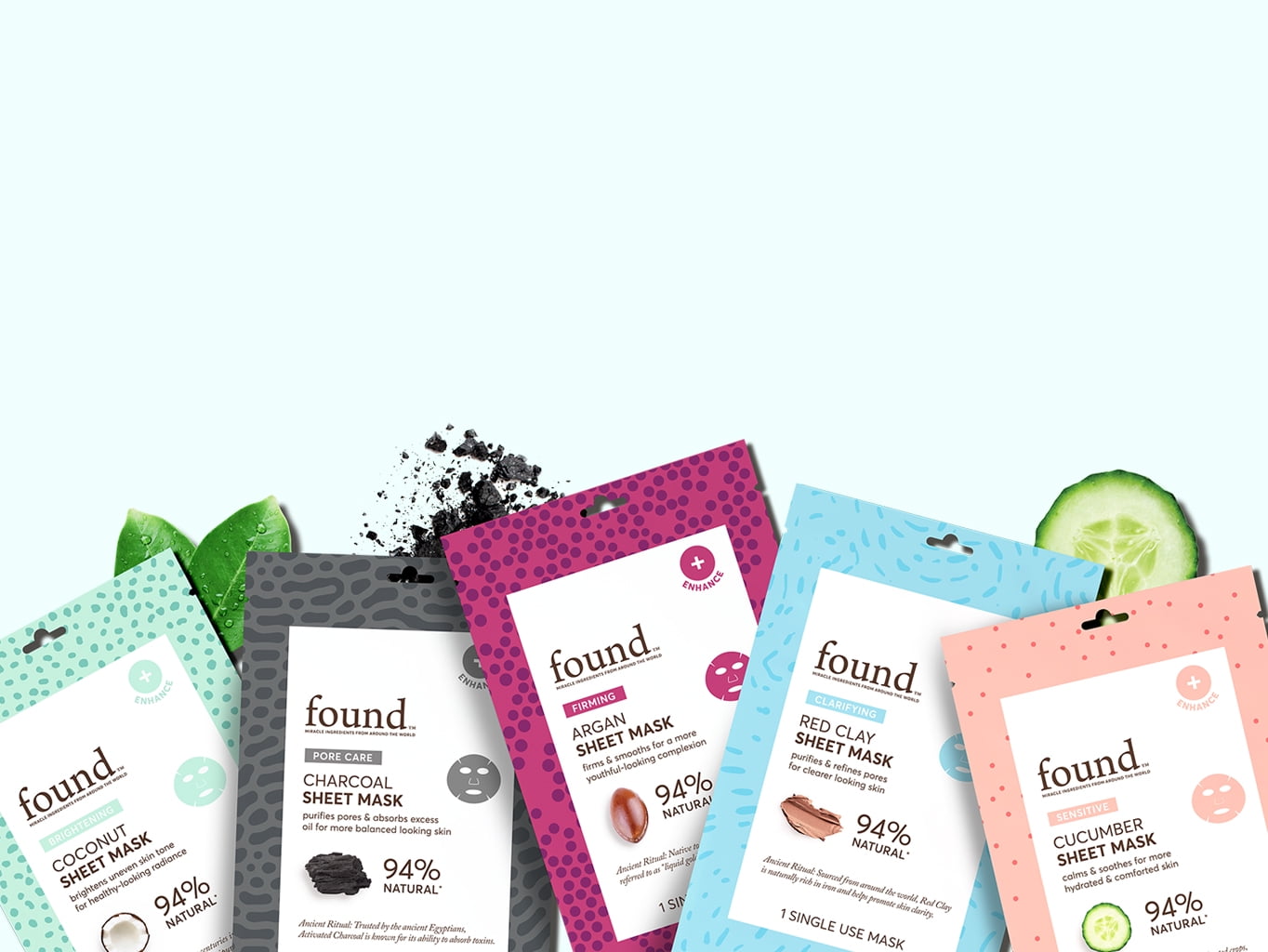 found Brightening Coconut Sheet Mask, 1 Count