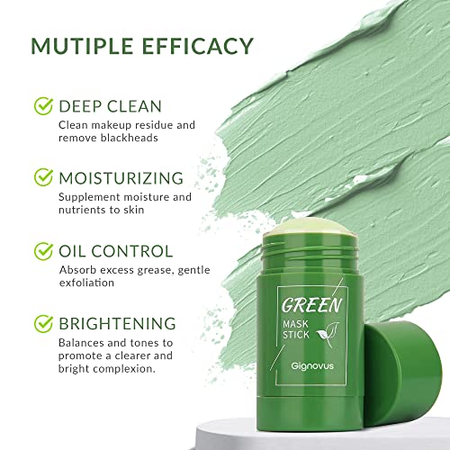 Green Tea Mud Mask Stick for All Skin Types (2 Packs)
