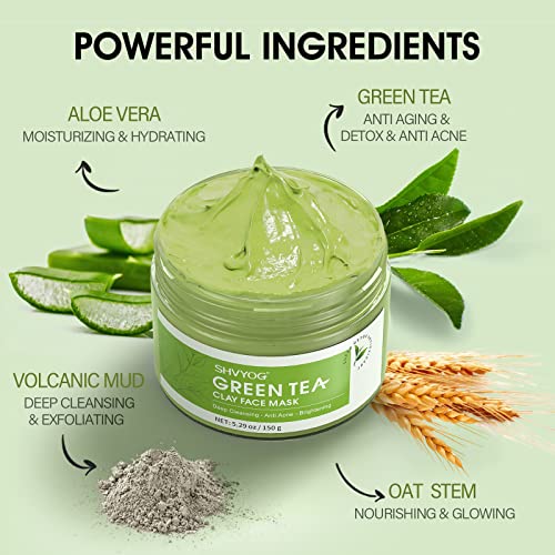 Green Tea Mud Mask for Skin Purification