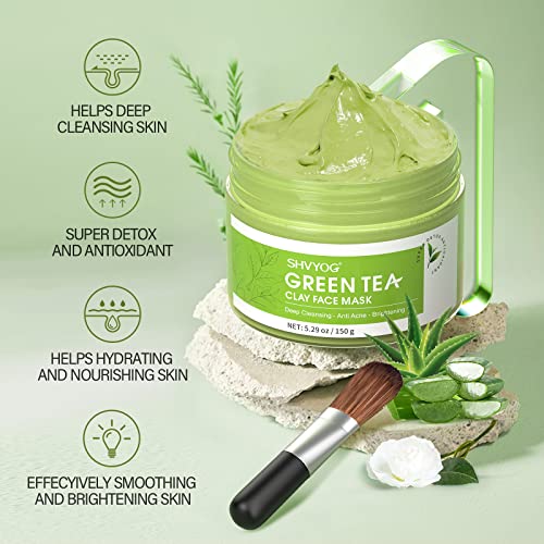 Green Tea Mud Mask for Skin Purification