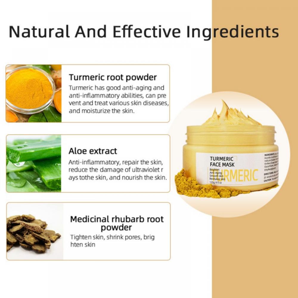 Turmeric Clay Mud Mask with Kaolin & Vitamin C