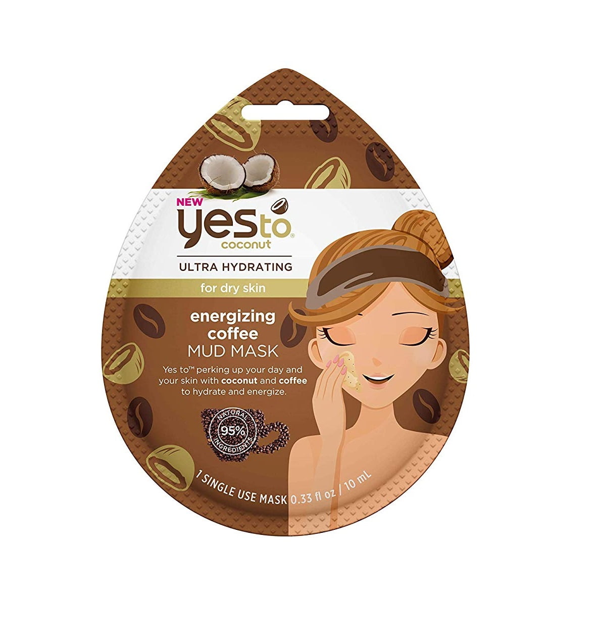 Coconut Coffee Mud Face Mask for Dry Skin