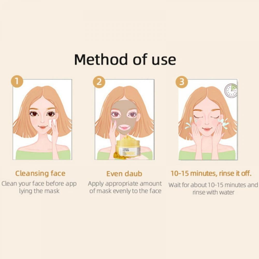 Turmeric Clay Mud Mask with Kaolin & Vitamin C