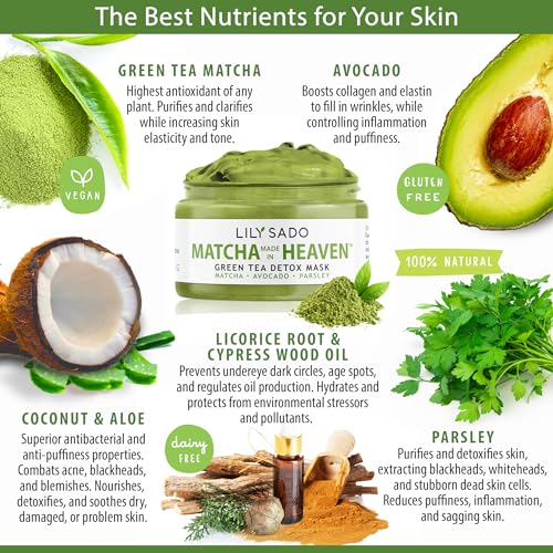 Organic Green Tea Mud Mask for Acne