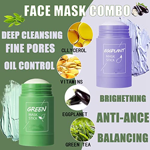 Green Tea & Eggplant Purifying Mud Mask Stick Set