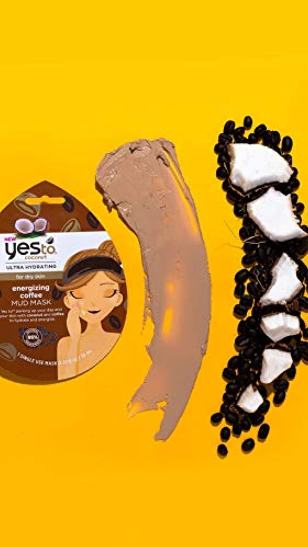 Coconut Coffee Mud Face Mask for Dry Skin