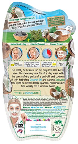 7th Heaven Coconut Clay Peel-Off Mask for Hydration