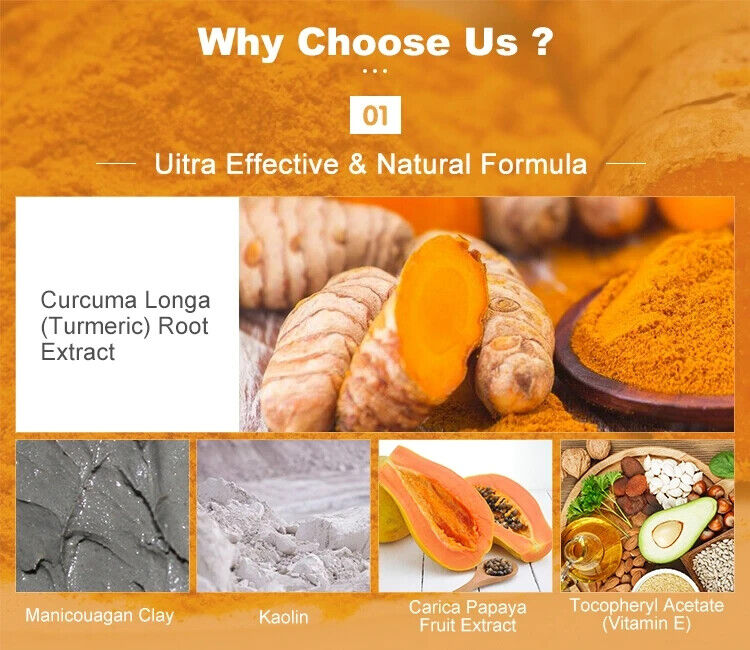 Turmeric Clay Acne Exfoliant with Vitamin C