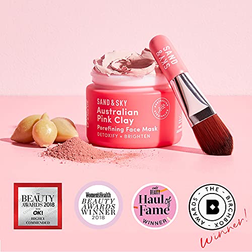 Australian Pink Clay Mask & Brush Set