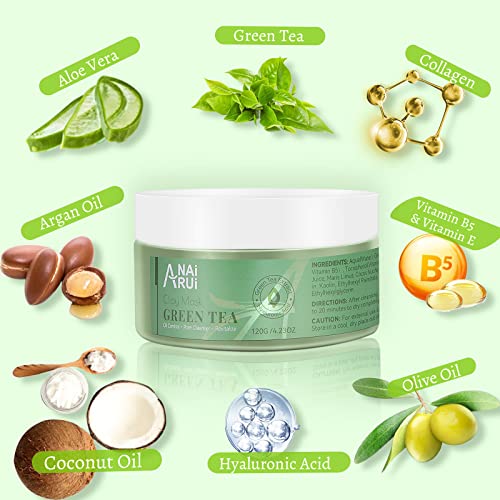 Green Tea Mud Mask for Deep Pore Cleansing