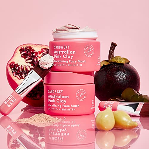 Australian Pink Clay Mask & Brush Set