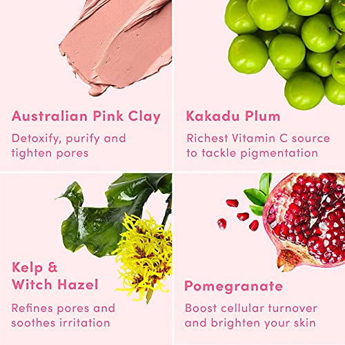 Australian Pink Clay Mask & Brush Set