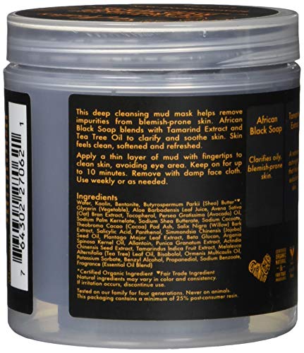 6 oz African Black Clarifying Mud Mask