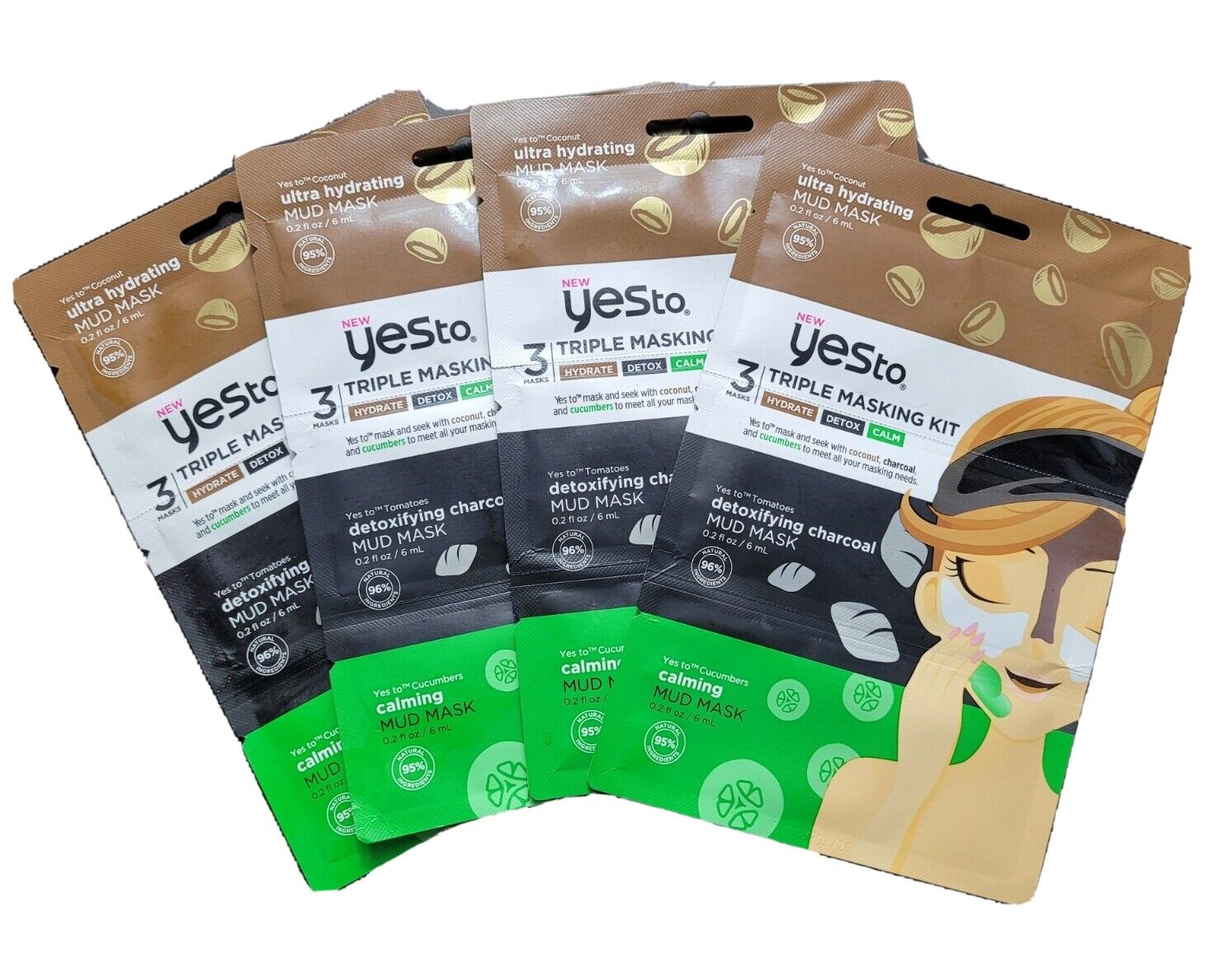 Yes to 3 Mud Mask Triple Kit