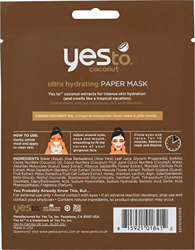 Coconut Sheet Mask - Ultra Hydrating (1 Count)