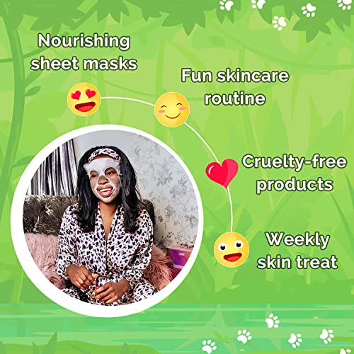 Kids' Jungle Animals Sheet Mask Pack
