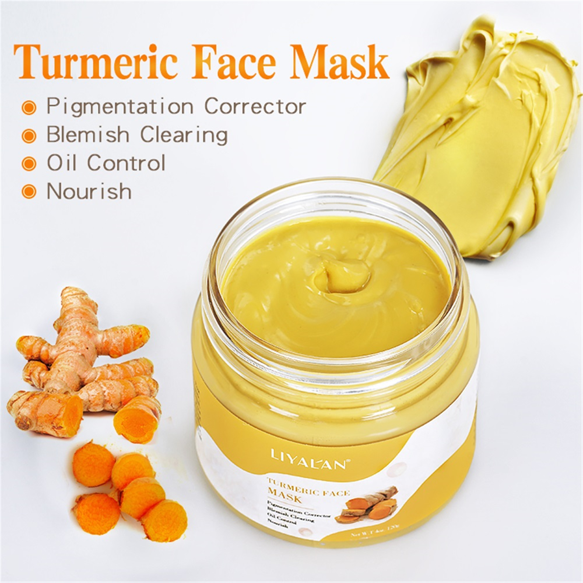 LIYAL'AN Turmeric Clay Mask for Sensitive Skin
