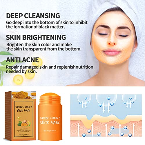 Green Tea & Turmeric Clay Mask Set