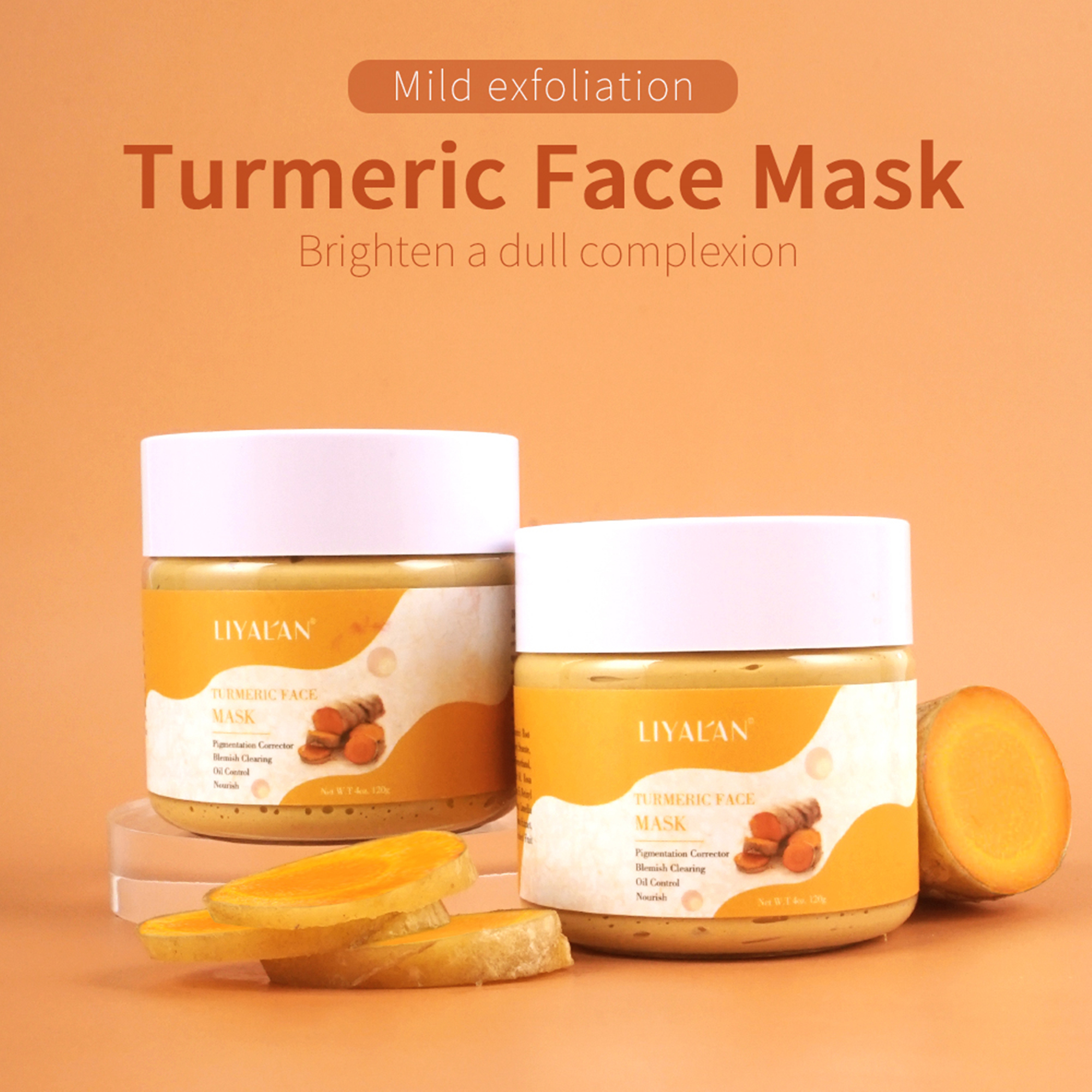 LIYAL'AN Turmeric Clay Mask for Sensitive Skin