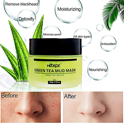 Green Tea Detox Mud Mask with Aloe Vera