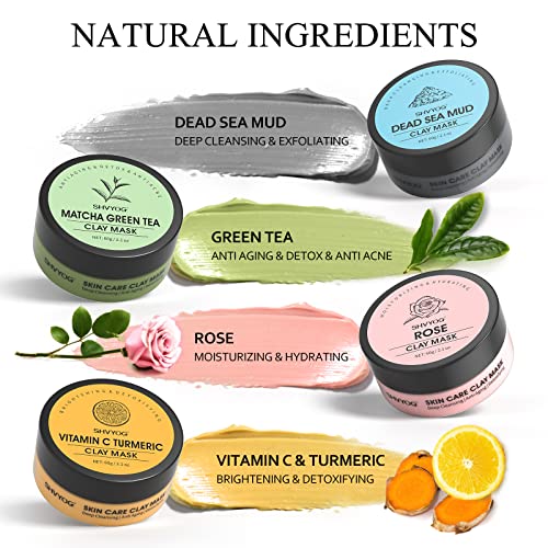 4-Piece Mud Mask Set for Radiant Skin