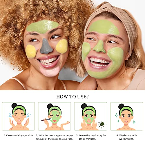 4-Piece Mud Mask Set for Radiant Skin