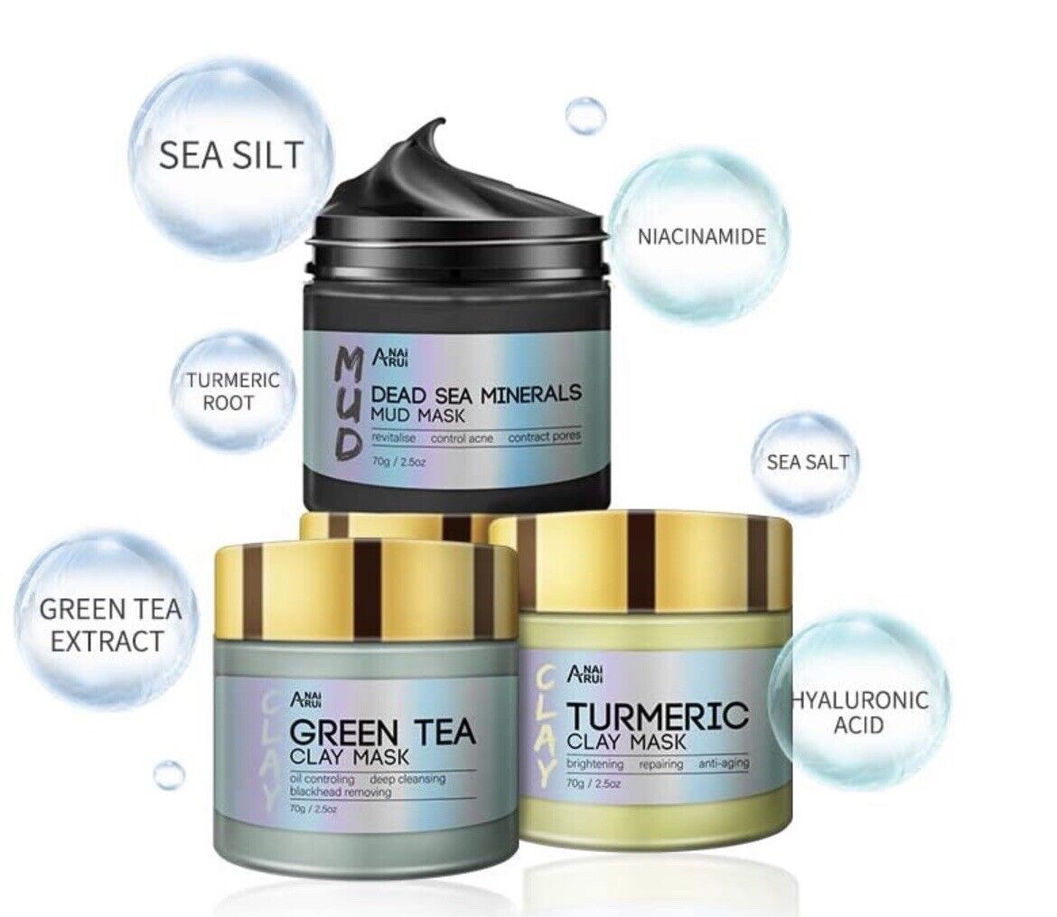 Turmeric Green Tea Mud Mask with Dead Sea Minerals