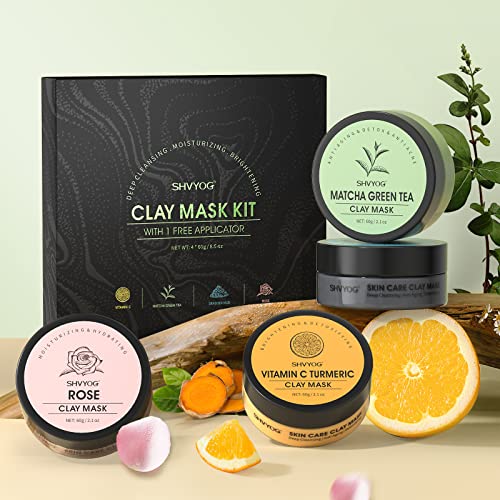 4-Piece Mud Mask Set for Radiant Skin
