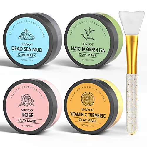 4-Piece Mud Mask Set for Radiant Skin