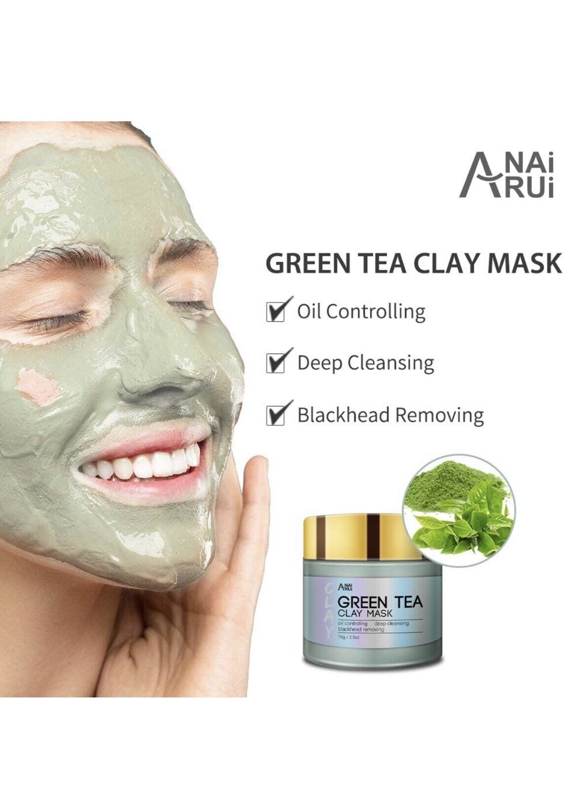Turmeric Green Tea Mud Mask with Dead Sea Minerals