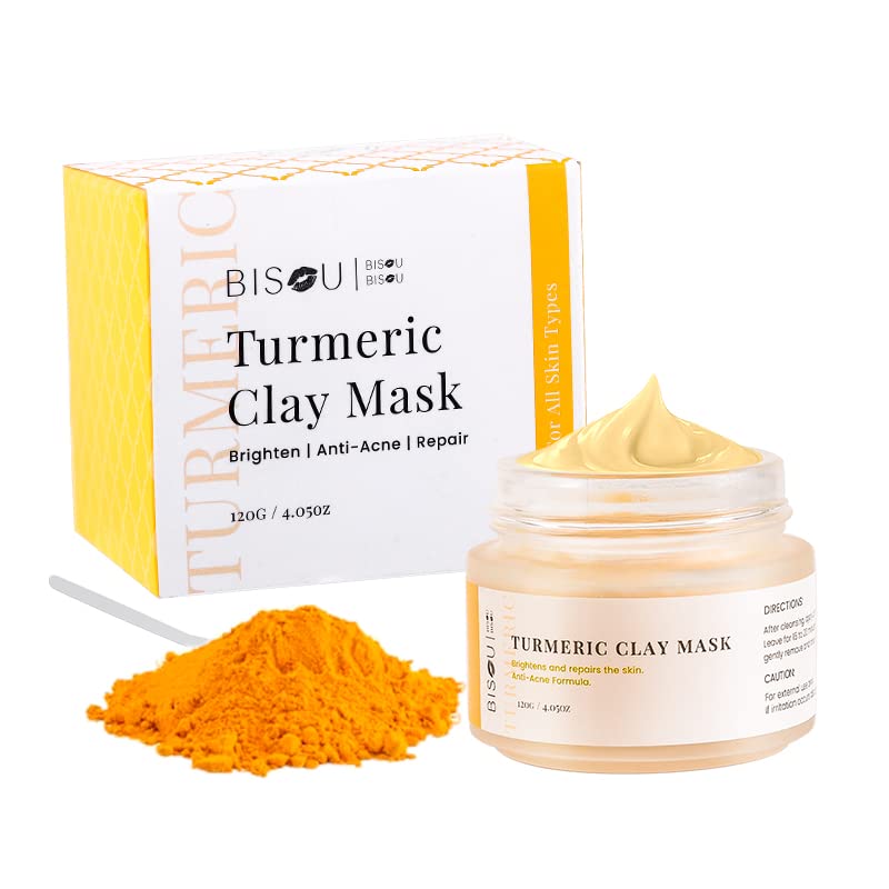 Organic Turmeric Clay Mask for Anti-Aging & Brightening