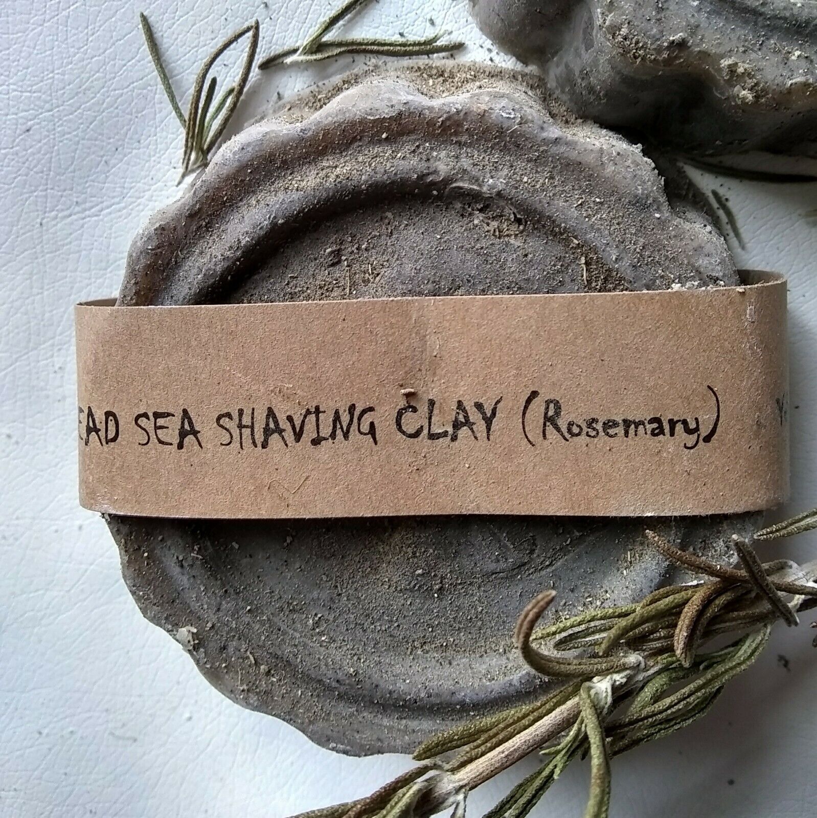 Dead Sea Shaving Clay (with Rosemary) Soap