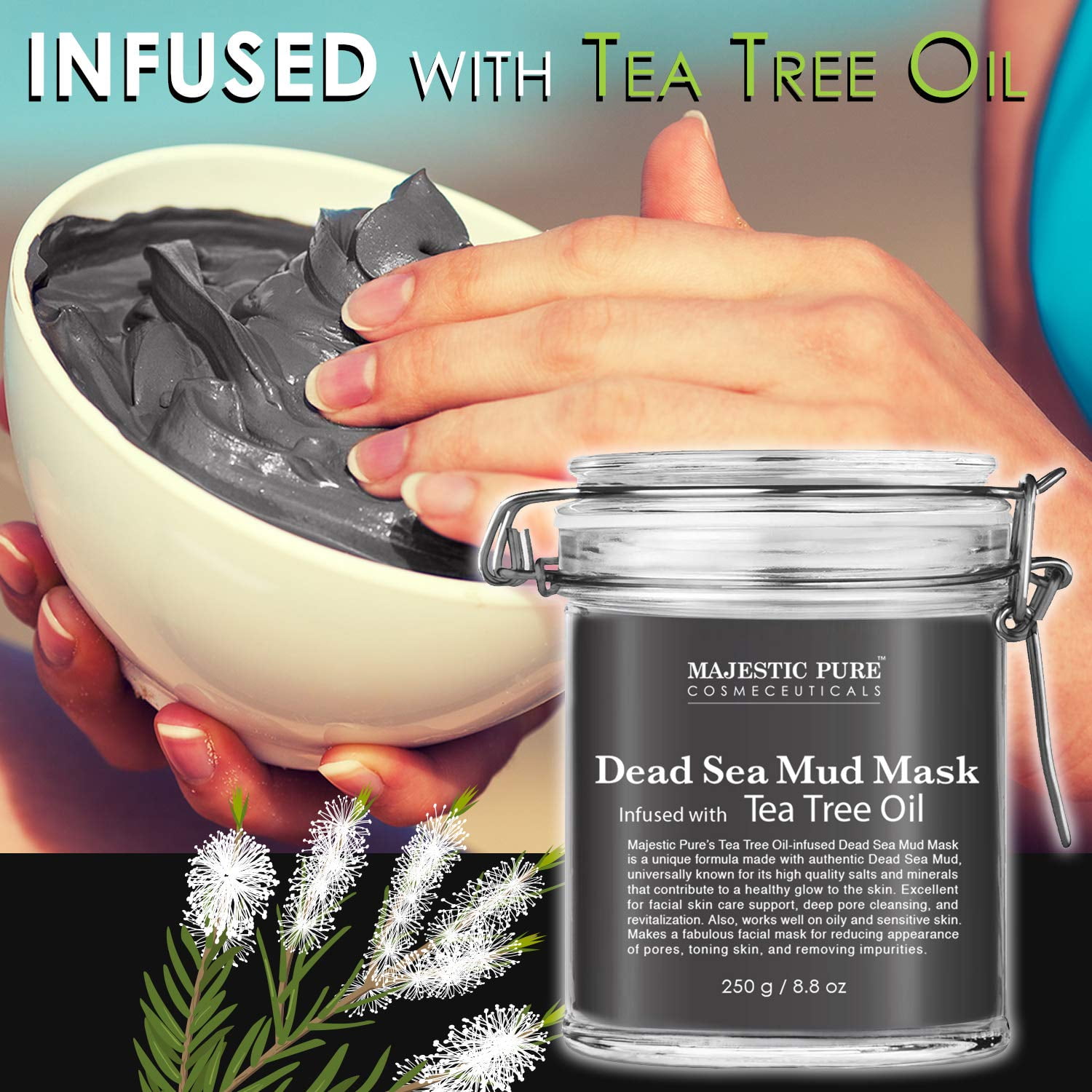Dead Sea Mud Mask with Tea Tree Oil