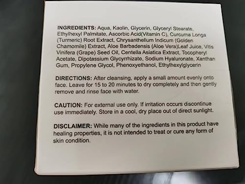 Organic Turmeric Clay Mask for Anti-Aging & Brightening