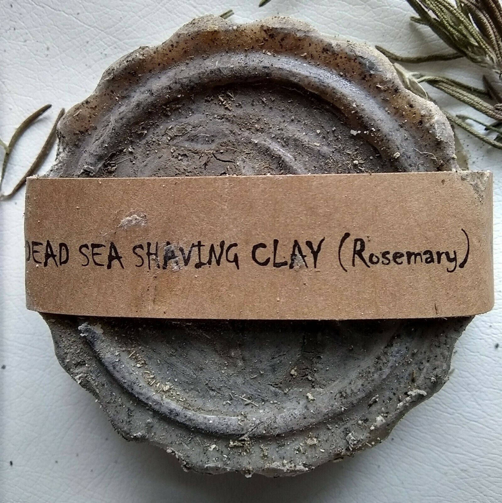 Dead Sea Shaving Clay (with Rosemary) Soap
