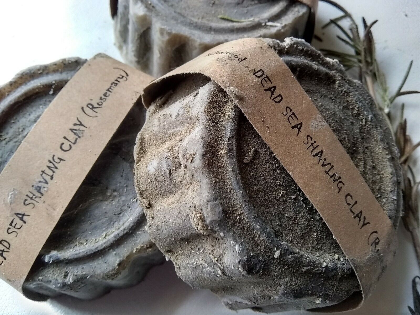 Dead Sea Shaving Clay (with Rosemary) Soap